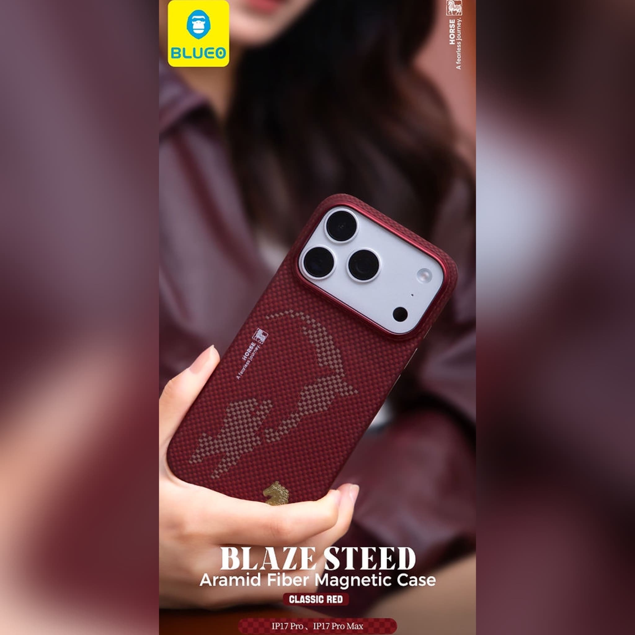 قاب بلو Blueo Blaze Steed Aramid Fiber Magnrtic Case Iphone